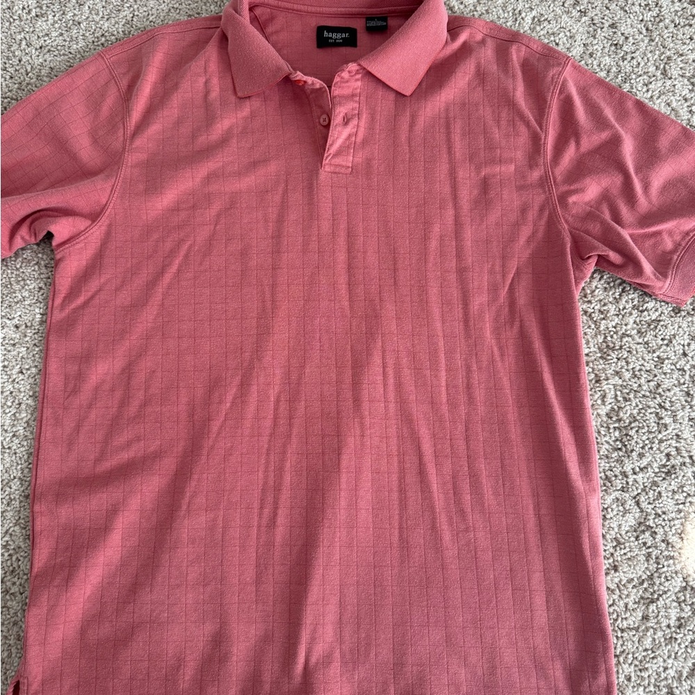 Haggar Men's Polo Shirt in Rose